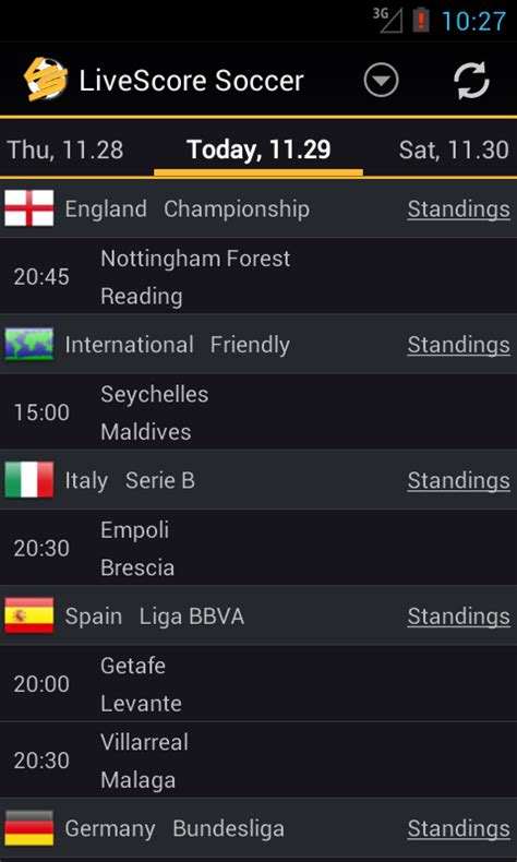 livescore calcio live.